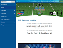 Tablet Screenshot of jimkellyfootballcamp.com